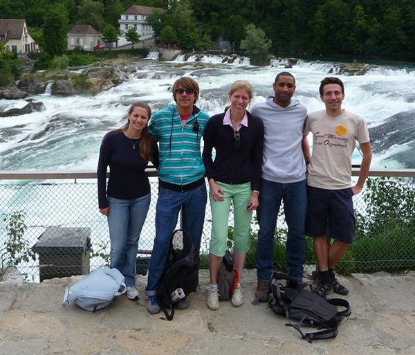 Enlarged view: Summer 2011: Lab excursion to the Rheinfall and the "Seilpark"